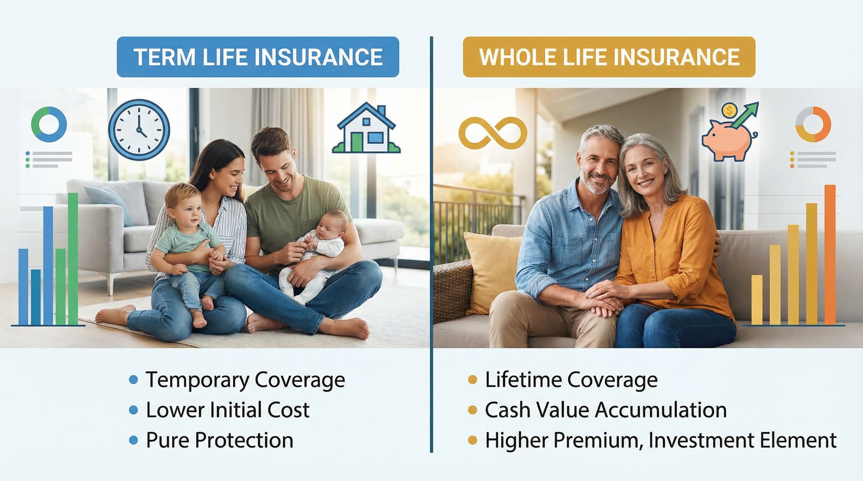 Term Life vs. Whole Life Insurance: Which is Right for You?